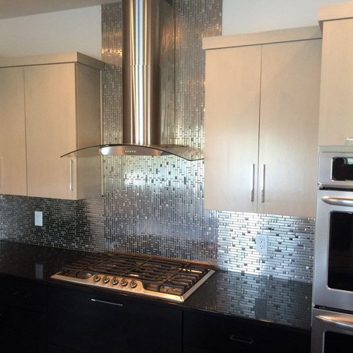 kitchen tile backsplash installation - Contract Interiors, IN